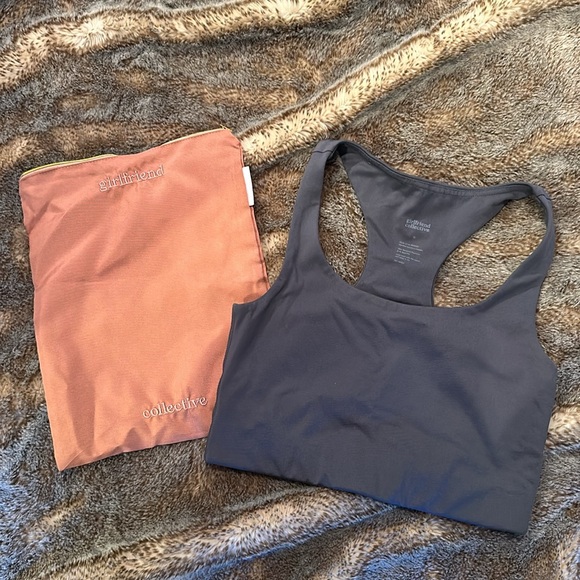 Girlfriend Collective Paloma sports bra in moon - Picture 4 of 4